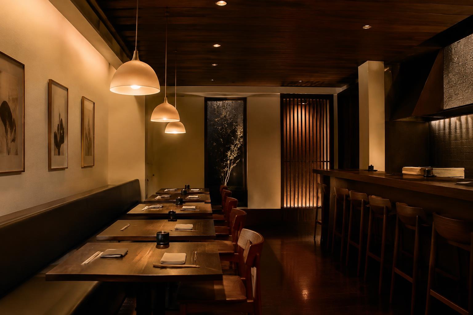 Innenraum des Restaurants Akoya